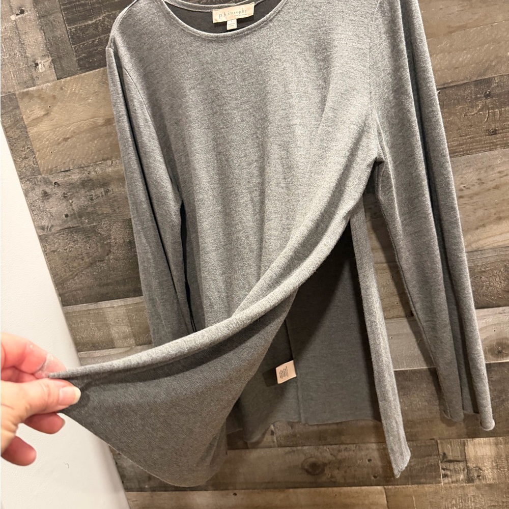 Philosophy Charcoal Long Sleeve Top - Picture 4 of 4